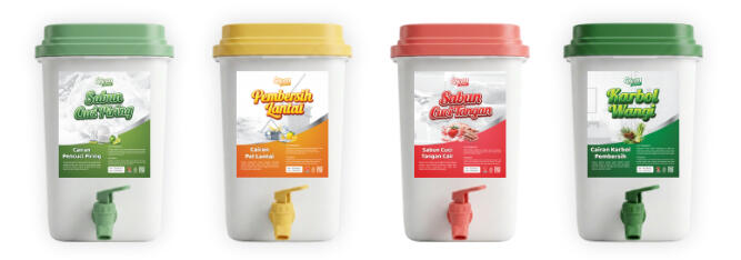 Household cleaning refill Isi ulang cairan pembersih rumah